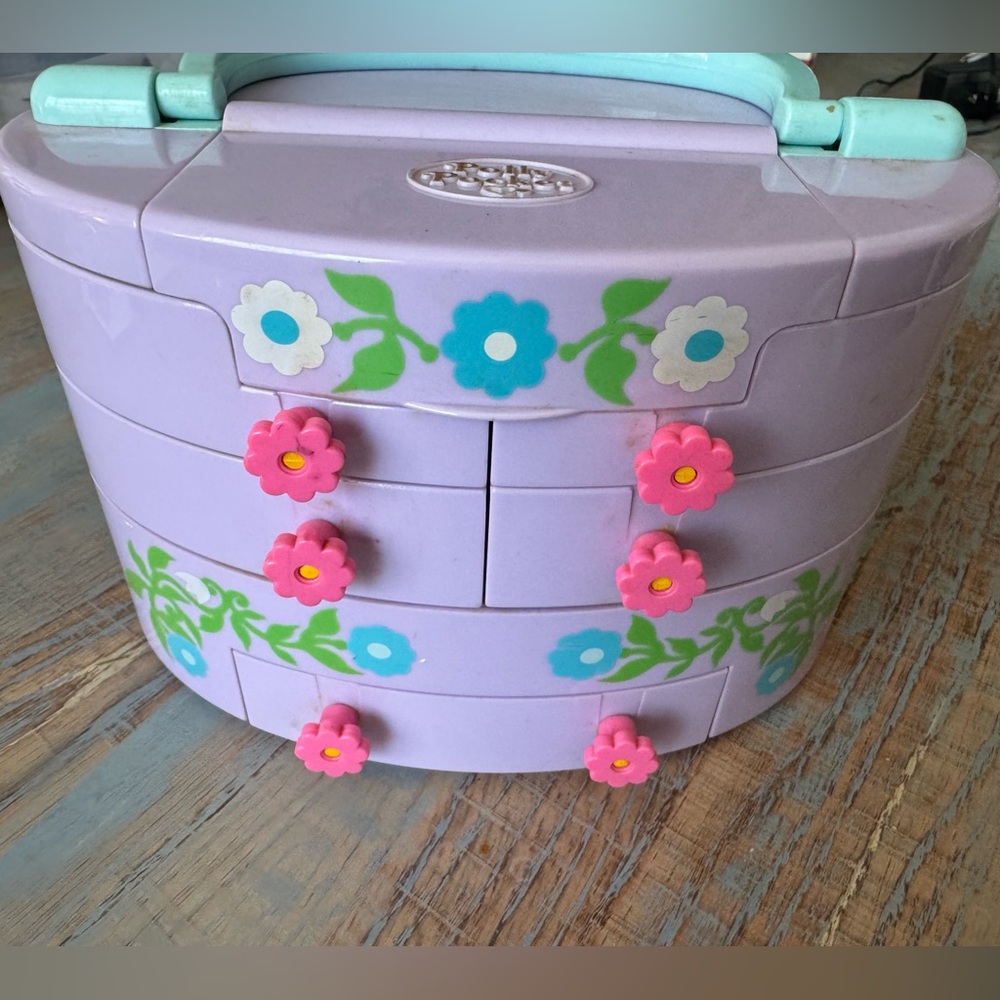 Polly Pocket 1991 Vintage Bluebird Pullout Playhouse Jewelry Box - Picture 5 of 16